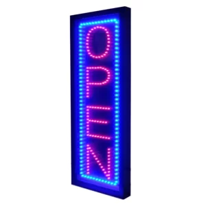 Vertical LED Open Sign (10" X 26")